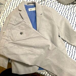 Toddler blazer with dress pants perfect for any event.